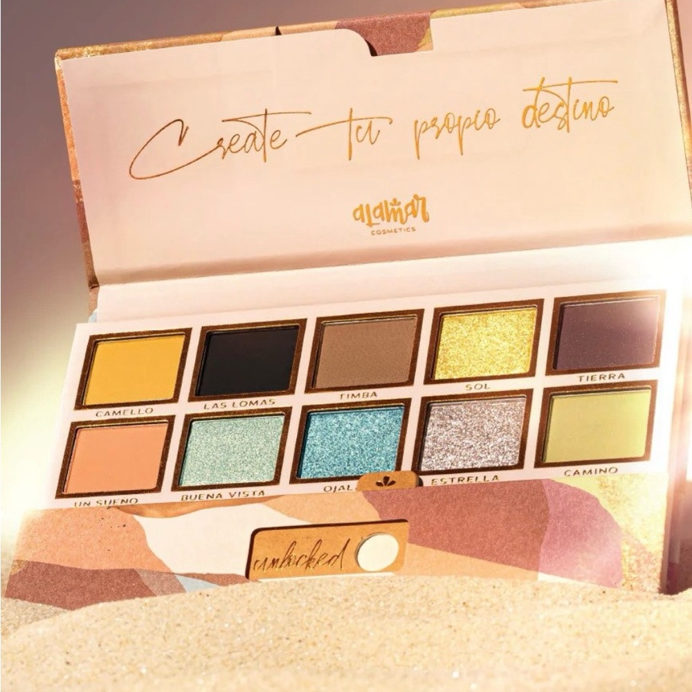 NEW In Box Alamar Cosmetics Destino Eyeshadow Palette 10 Color